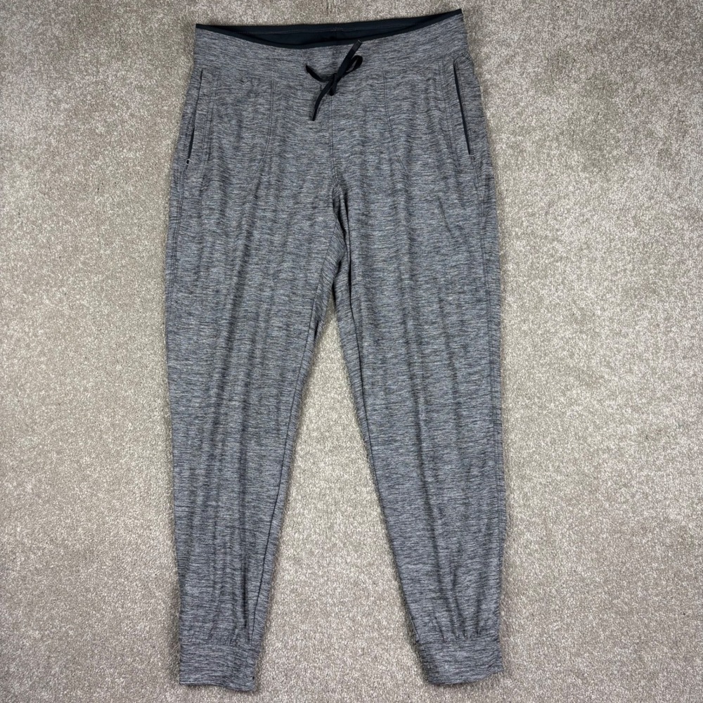 Kuhl Women Gray Heathered Jogger Pants Medium Regular Hiking Travel Drawstring